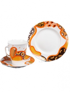 Imperial Porcelain Bone China Cup and Saucer May Orange 5.6 fl.oz/165 ml 3 pc Imperial Porcelain Bone China Cup and Saucer May Orange 5.6 fl.oz/165 ml 3 pc