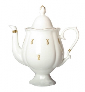 Lomonosov Imperial Porcelain Bone China Coffee Pot Natasha Eyelets 21.3 fl.oz/630 ml Lomonosov Imperial Porcelain Bone China Coffee Pot Natasha Eyelets 21.3 fl.oz/630 ml