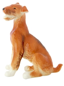 Airedale Terrier Lomonosov Imperial Porcelain Figurine Airedale Terrier Lomonosov Imperial Porcelain Figurine
