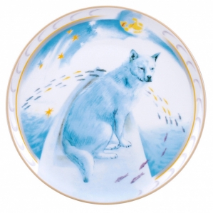 Decorative Wall Plate 2018 Year of Dog Husky in a Boat 7.7 Decorative Wall Plate 2018 Year of Dog Husky in a Boat 7.7