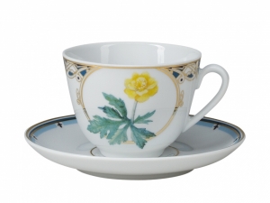 Lomonosov Porcelain Tea Cup Set Spring Trollius Lomonosov Porcelain Tea Cup Set Spring Trollius
