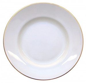 Imperial Porcelain Porcelain Cake Dessert Plate Golden Ribbon 6 Imperial Porcelain Porcelain Cake Dessert Plate Golden Ribbon 6