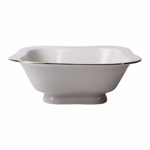 Imperial Porcelain Lomonosov Porcelain Golden Ribbon Salad Bowl (2 serv.) 12 oz / 350 ml Imperial Porcelain Lomonosov Porcelain Golden Ribbon Salad Bowl (2 serv.) 12 oz / 350 ml