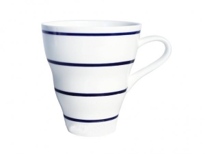 Imperial Porcelain Bone China Porcelain Mug Wavy Navy Stripes 14.2 fl.oz/420 ml Imperial Porcelain Bone China Porcelain Mug Wavy Navy Stripes 14.2 fl.oz/420 ml