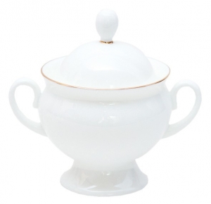 Lomonosov Imperial Porcelaine Bone China Sugar Bowl Classic-2 Golden Edge 5.9 fl.oz/175 ml Lomonosov Imperial Porcelaine Bone China Sugar Bowl Classic-2 Golden Edge 5.9 fl.oz/175 ml