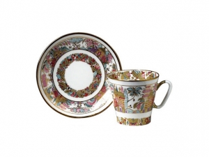 Lomonosov Imperial Porcelain Bone China Cup and Saucer Landscape 2.71 fl.oz/80 ml Lomonosov Imperial Porcelain Bone China Cup and Saucer Landscape 2.71 fl.oz/80 ml