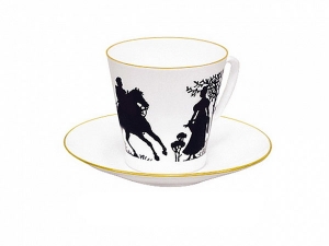 Lomonosov Imperial Porcelain Bone China Cup and Saucer Rider 2.71 fl.oz/80 ml Lomonosov Imperial Porcelain Bone China Cup and Saucer Rider 2.71 fl.oz/80 ml