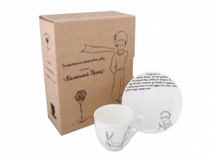Little Prince Fox Fennec Bone China Espresso Coffee Cup 6oz/180ml Lomonosov Porcelain Little Prince Fox Fennec Bone China Espresso Coffee Cup 6oz/180ml Lomonosov Porcelain