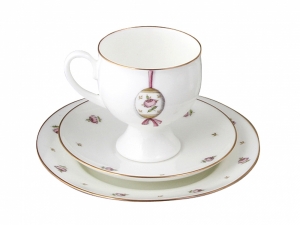 Easter Bone China Espresso Coffee Set Pink Cup Set 5.4 oz/160 ml 3pc Easter Bone China Espresso Coffee Set Pink Cup Set 5.4 oz/160 ml 3pc
