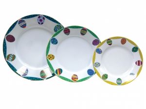 Easter Porcelain Salad and Dessert Plates Set 3 pc Emerald Easter Porcelain Salad and Dessert Plates Set 3 pc Emerald