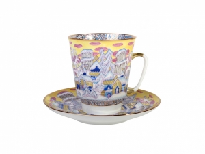 Bone China Cup and Saucer May Frosty Evening 5.6 fl.oz/165 ml Bone China Cup and Saucer May Frosty Evening 5.6 fl.oz/165 ml