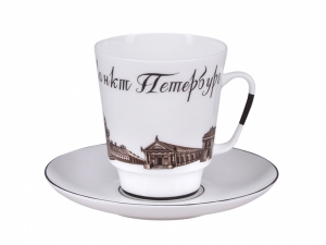 Lomonosov Porcelain Bone China Espresso Cup Set Petersburg (3) 5.6oz/165ml Lomonosov Porcelain Bone China Espresso Cup Set Petersburg (3) 5.6oz/165ml