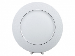 Lomonosov Porcelain Dinner Plate European-2 Platinum Omega Net 10.6 Lomonosov Porcelain Dinner Plate European-2 Platinum Omega Net 10.6