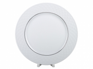 Lomonosov Porcelain Dinner Plate European-2 Platinum Omega Net 9.8 Lomonosov Porcelain Dinner Plate European-2 Platinum Omega Net 9.8