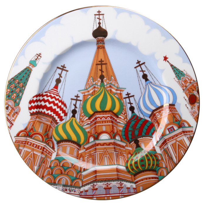 Decorative Wall Plate Russian Domes 10.4