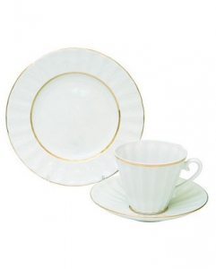 Imperial Porcelain Snow White I Tea Set 3pc Imperial Porcelain Snow White I Tea Set 3pc