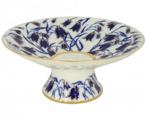 Lomonosov Imperial Porcelain Candy Vase Bluebells 7.6