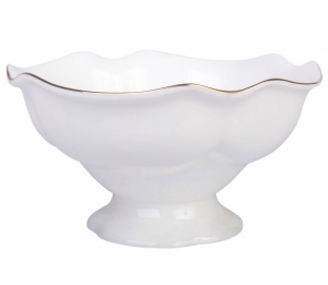 Lomonosov Imperial Porcelain Candy Vase Natasha Golden Ribbon 10.1 fl.oz/300 ml