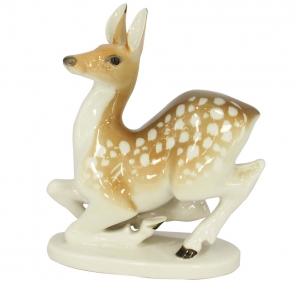 Deer Doe Lomonosov Imperial Porcelain Figurine