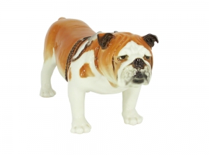 English Bulldog Lomonosov Porcelain Figurine
