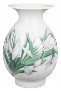 Porcelain Flower Vase Birch Spring Snowdrops Lomonosov Imperial Porcelain Porcelain Flower Vase Birch Spring Snowdrops Lomonosov Imperial Porcelain