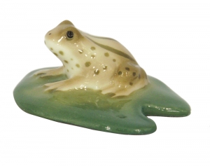 Frog on the Water-Lily Leaf Lomonosov Imperial Porcelain Figurine