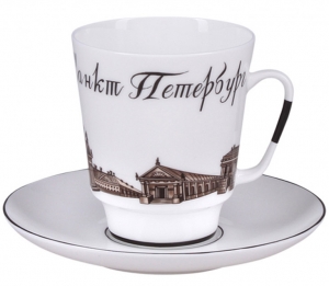 Lomonosov Imperial Porcelain Bone China Cup and Saucer May Good-bye Saucer Petersburg (3) Lomonosov Imperial Porcelain Bone China Cup and Saucer May Good-bye Saucer Petersburg (3)