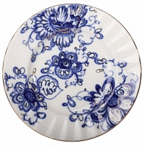 Lomonosov Imperial Porcelain Cake Dessert Plate Singing Garden 7 Lomonosov Imperial Porcelain Cake Dessert Plate Singing Garden 7