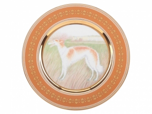 Lomonosov Porcelain Decorative Wall Plate Borzoi Greyhound Lomonosov Porcelain Decorative Wall Plate Borzoi Greyhound