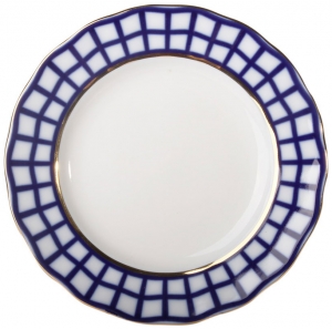 Lomonosov Imperial Porcelain Dessert Plate Cobalt Cell Cake Tulip Lomonosov Imperial Porcelain Dessert Plate Cobalt Cell Cake Tulip