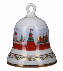 Lomonosov Imperial Porcelain Dinner Bell Moscow Kremlin Lomonosov Imperial Porcelain Dinner Bell Moscow Kremlin