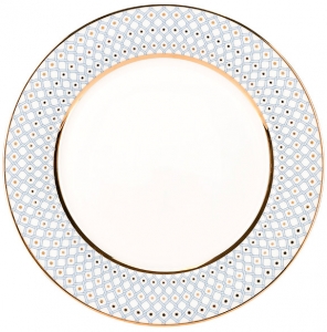 Lomonosov Imperial Porcelain Dinner Plate Azur Blue v.1 10.6