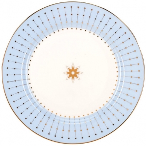 Lomonosov Imperial Porcelain Dinner Plate Azur Blue 7.9