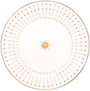 Lomonosov Imperial Porcelain Dinner Plate Azur Golden 7.9