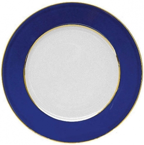 Lomonosov Porcelain Flat Dinner Plate European Classic of Petersburg 8.7