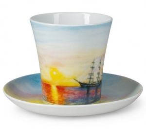 Lomonosov Porcelain Mug Sailing Vessel Barque Leningradskii-2 12.2 fl.oz 360 ml Lomonosov Porcelain Mug Sailing Vessel Barque Leningradskii-2 12.2 fl.oz 360 ml