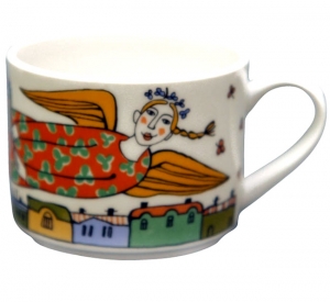 Lomonosov Imperial Porcelain Tea Cup Spring Flight 9.5 oz/280 ml Lomonosov Imperial Porcelain Tea Cup Spring Flight 9.5 oz/280 ml