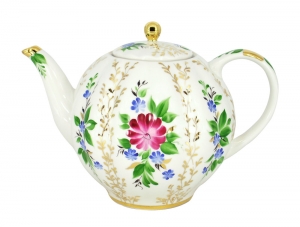 Lomonosov Porcelain Tea Pot Tulip Golden Grasses 10 Cups 67 oz 2000 ml Lomonosov Porcelain Tea Pot Tulip Golden Grasses 10 Cups 67 oz 2000 ml