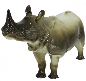 Rhinoceros Rhino Lomonosov Imperial Porcelain Figurine