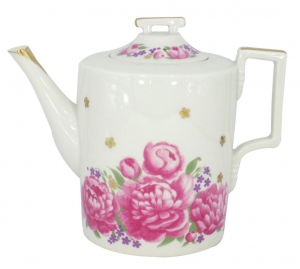 Lomonosov Imperial Porcelain Tea Pot Romantic Date 20.3 fl.oz/600 ml