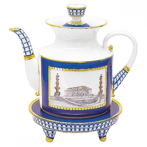 Lomonosov Imperial Porcelain Teapot Banquet Classic of Petersburg 75.1 fl.oz/2220 ml