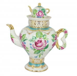 Lomonosov Imperial Porcelain Light Day Teapot Samovar shape 16.23 oz/480 ml