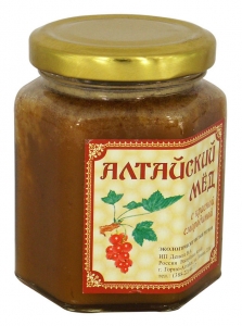 Eco Organic Natural Russian Siberian Honey with Redcurrant