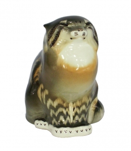 Cat Wildcat Lomonosov Porcelain Figurine | Lomonosov Russia - Factory