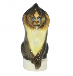 Lomonosov Imperial Porcelain Figurine Mandrill Monkey 6.8 Lomonosov Imperial Porcelain Figurine Mandrill Monkey 6.8