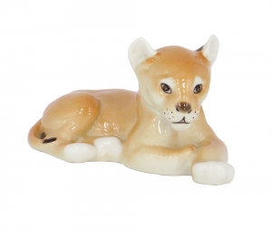 Lion Baby Lomonosov Imperial Porcelain Figurine
