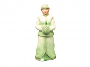Lomonosov Porcelain Christmas New Year Figurine Green Snow Maiden
