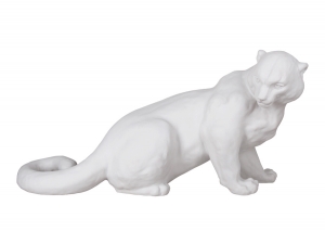 Snow Leopard Lomonosov Imperial Porcelain Figurine