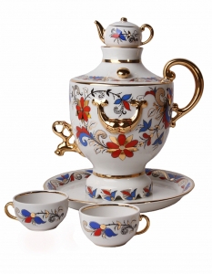 Lomonosov Imperial Porcelain Wine Decanter Set Samovar 30.4 oz/900 ml Lomonosov Imperial Porcelain Wine Decanter Set Samovar 30.4 oz/900 ml