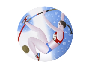 Decorative Wall Plate Summer Olympic Games Pole Vault 10.8 Decorative Wall Plate Summer Olympic Games Pole Vault 10.8